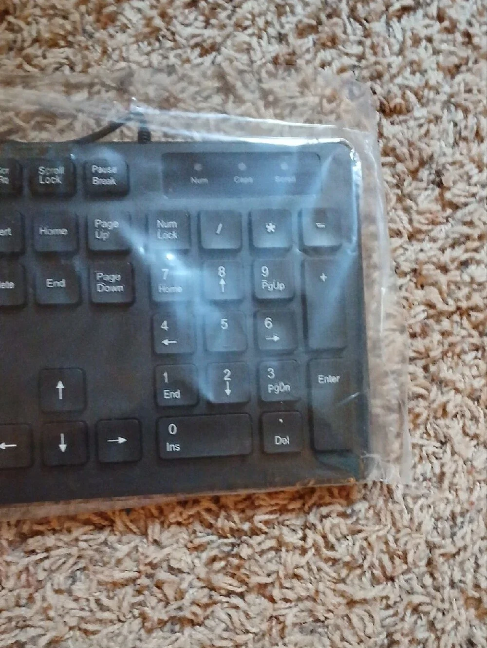 Black Wired Keyboard - Universal USB Computer Keyboard